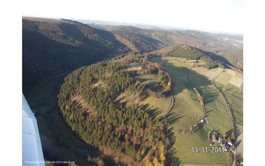 Schwalenburg von oben