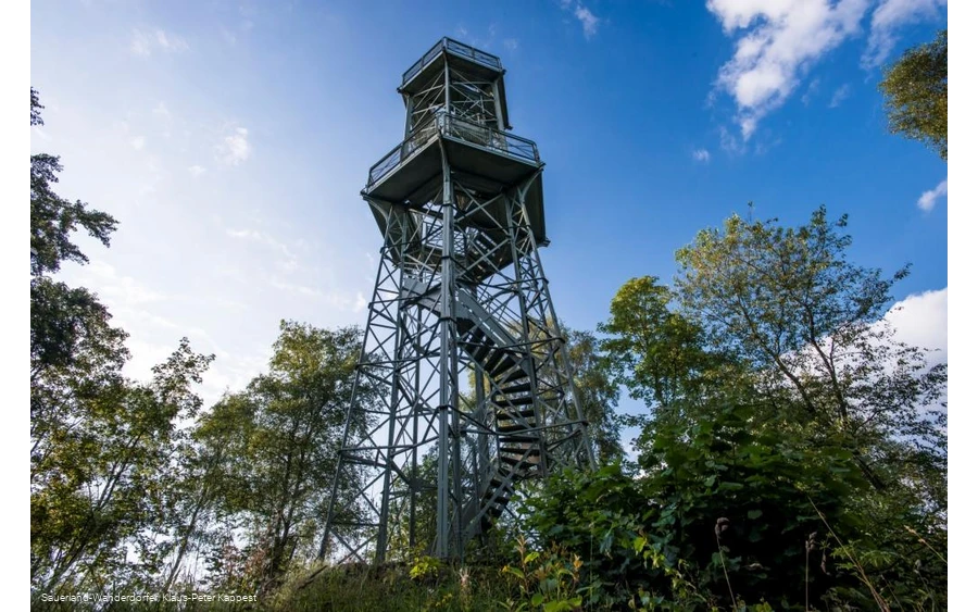 Wilzenberg Turm bei blauem Himmel im Sauerland
