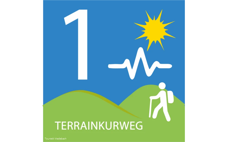 Wegzeichen Terrainkurweg 1 Medebach