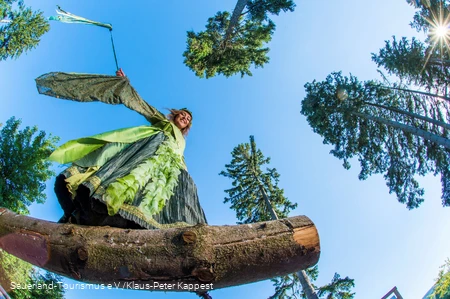 Briloner Waldfee in eienm grünen Kleid
