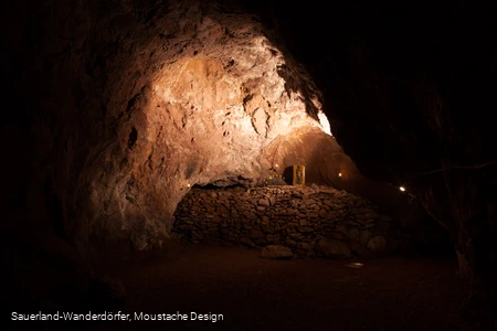 Blick auf die Barbaragrotte im Philippstollen