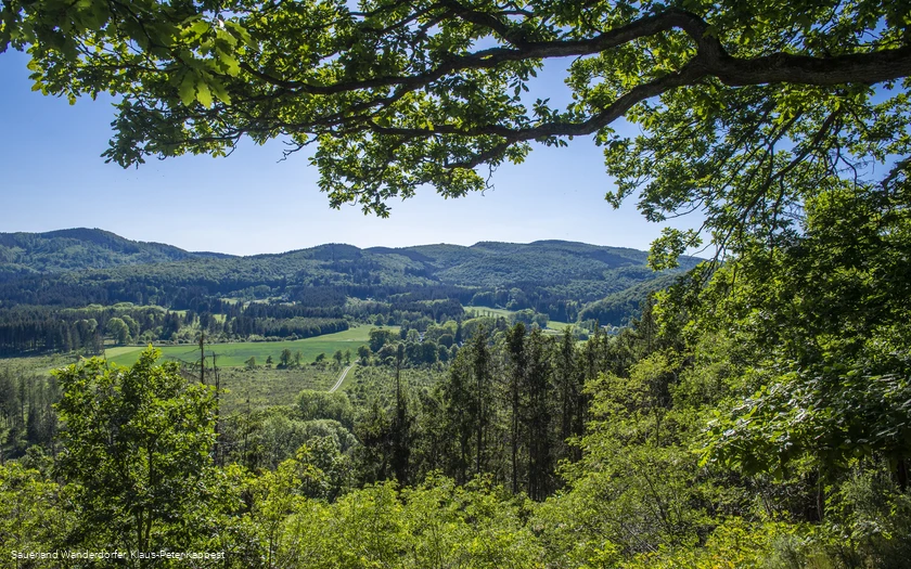 Ausblick vom Kahlen am Sauerland-Seelenort