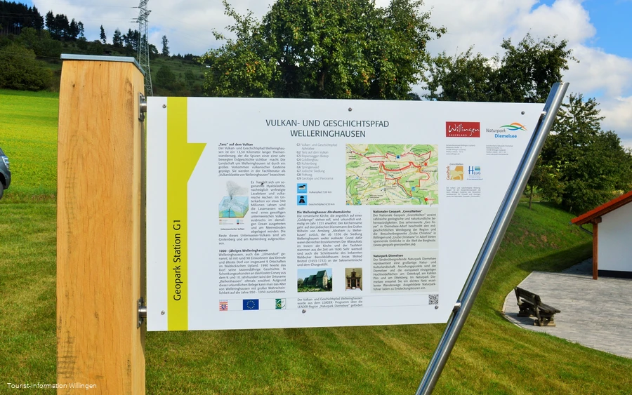 Vulkanpfad Welleringhausen Station 1 