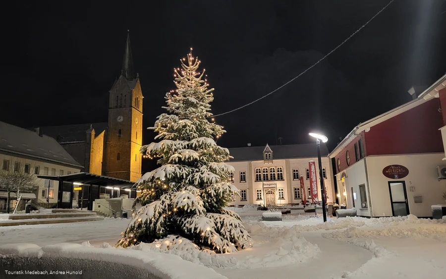 Medebacher Marktplatz im Winter