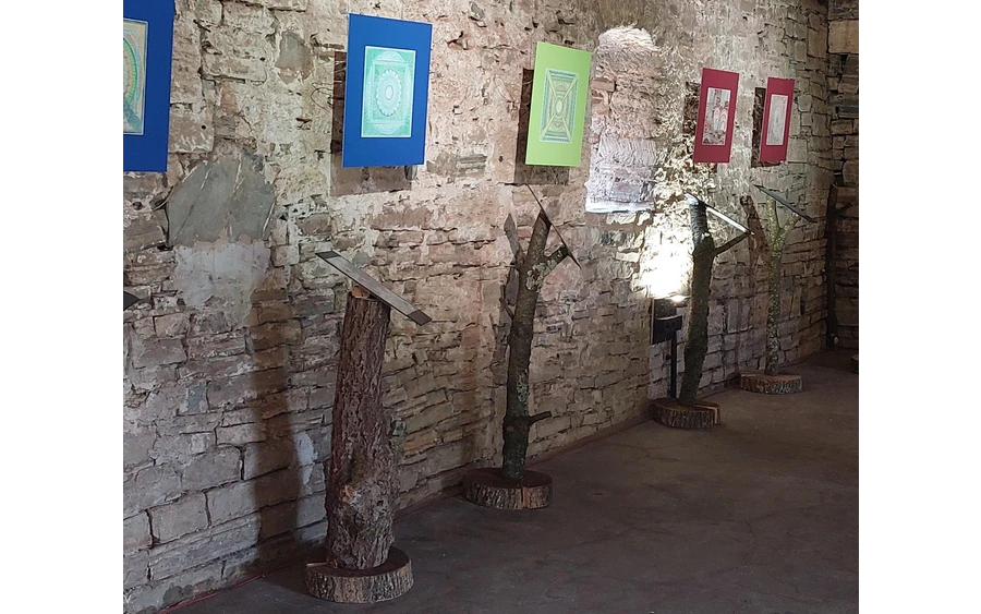 Ausstellung Sauerland-Seelenorte Einblick in die Ausstellung der Sauerland-Seelenorte