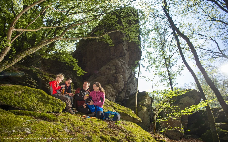 Pause am Rinsleyfelsen
