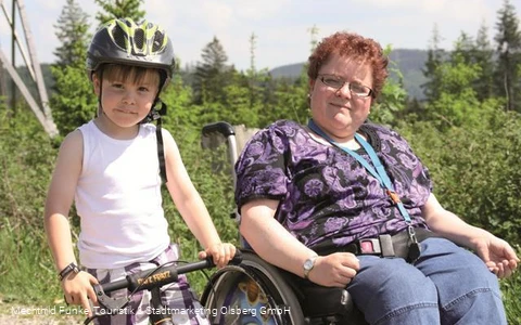 Ob Rolli oder Fahrrad auf dem Langer Berg
