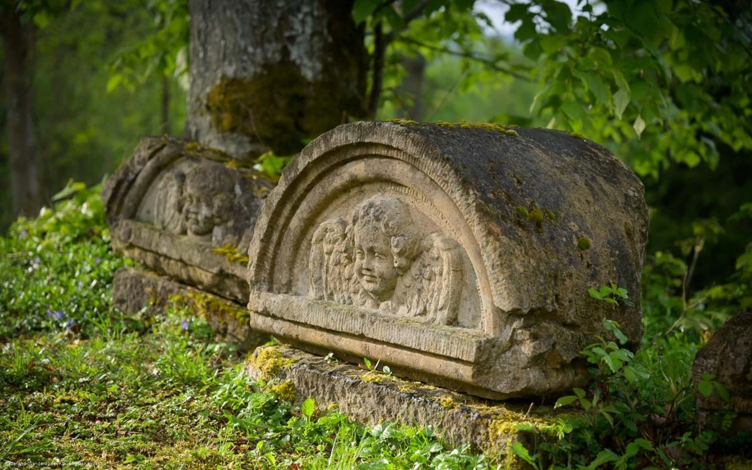 Grabsteine mit Engelskopf "Am Kahlen"