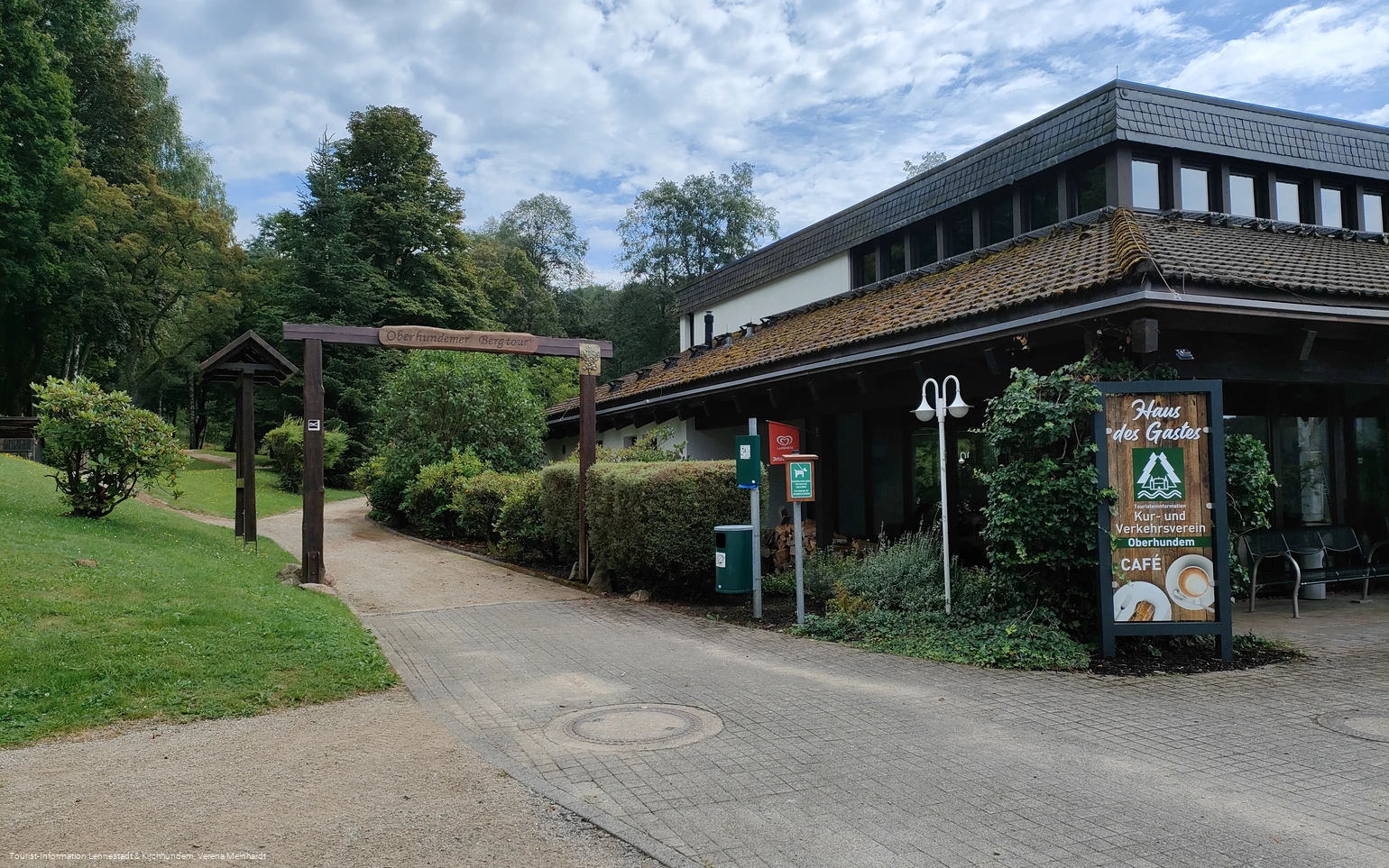 Eingang zum Kurpark Oberhundem