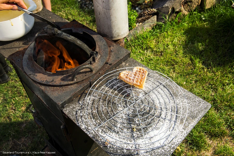 Ein hundert Jahre altes Waffeleisen
