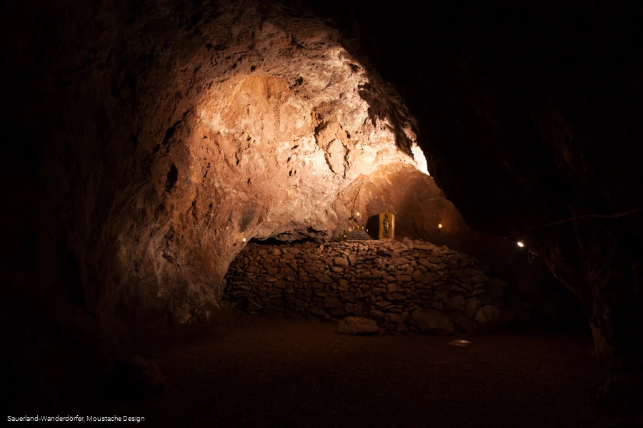 Blick auf die Barbaragrotte im Philippstollen