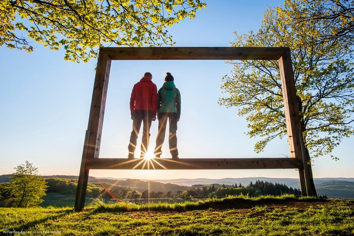 Landschaftsrahmen auf dem Kornberg am Rothaarsteig